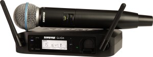 Shure GLXD24/B87A - cyfrowy zestaw bezprzewodowy z mikrofonem doręcznym Beta 87A